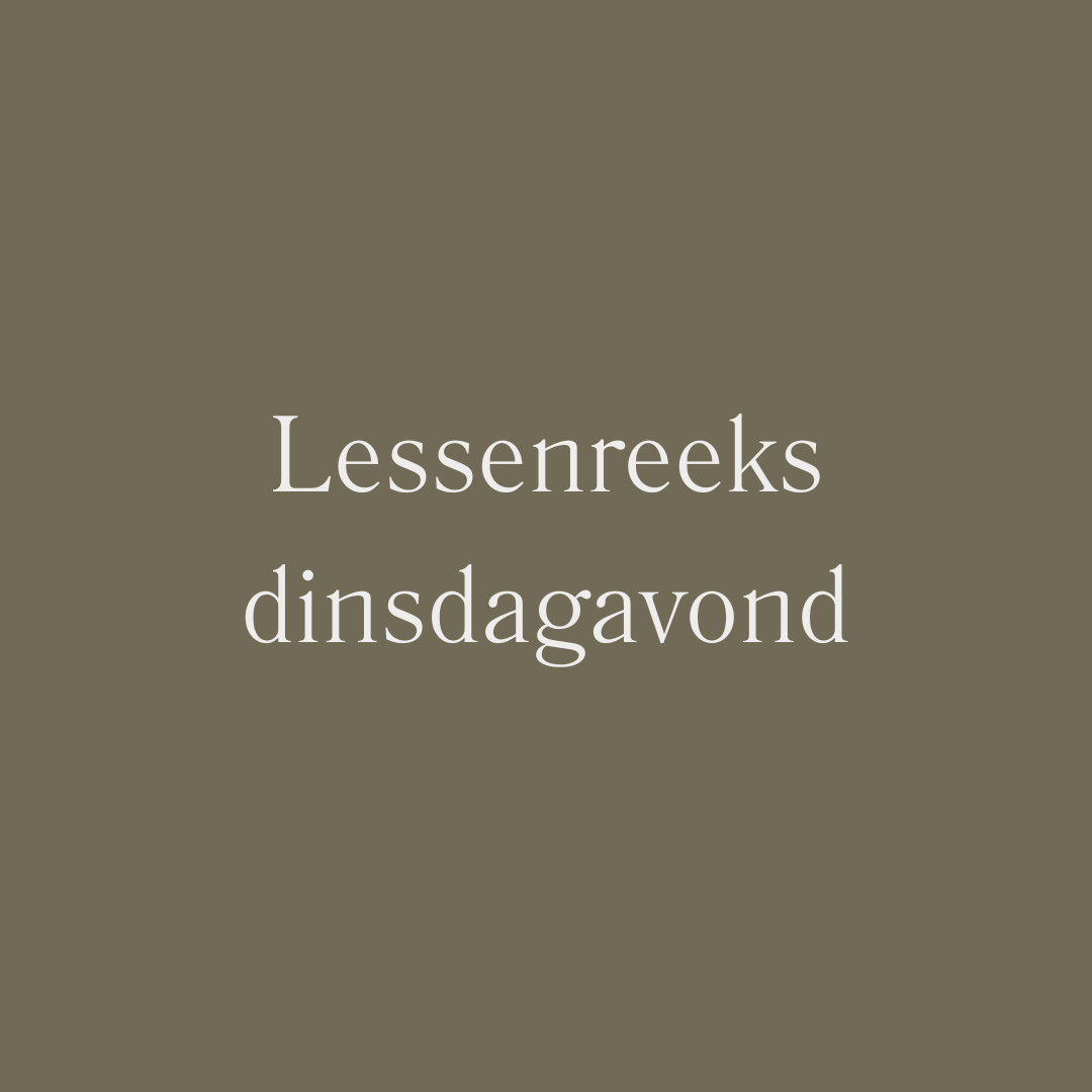 Lessenreeks dinsdagavond