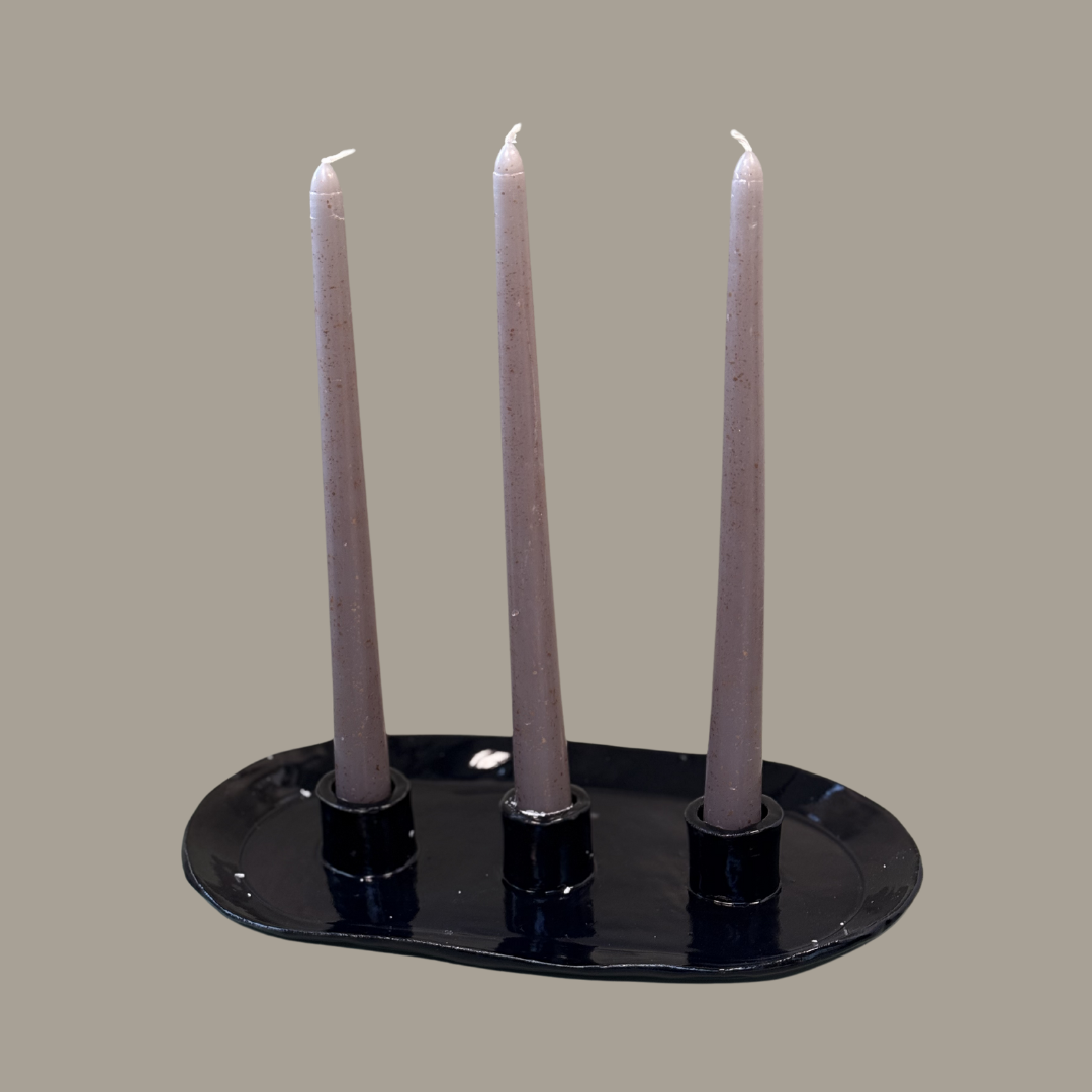 Kaarsenhouder Black Gloss