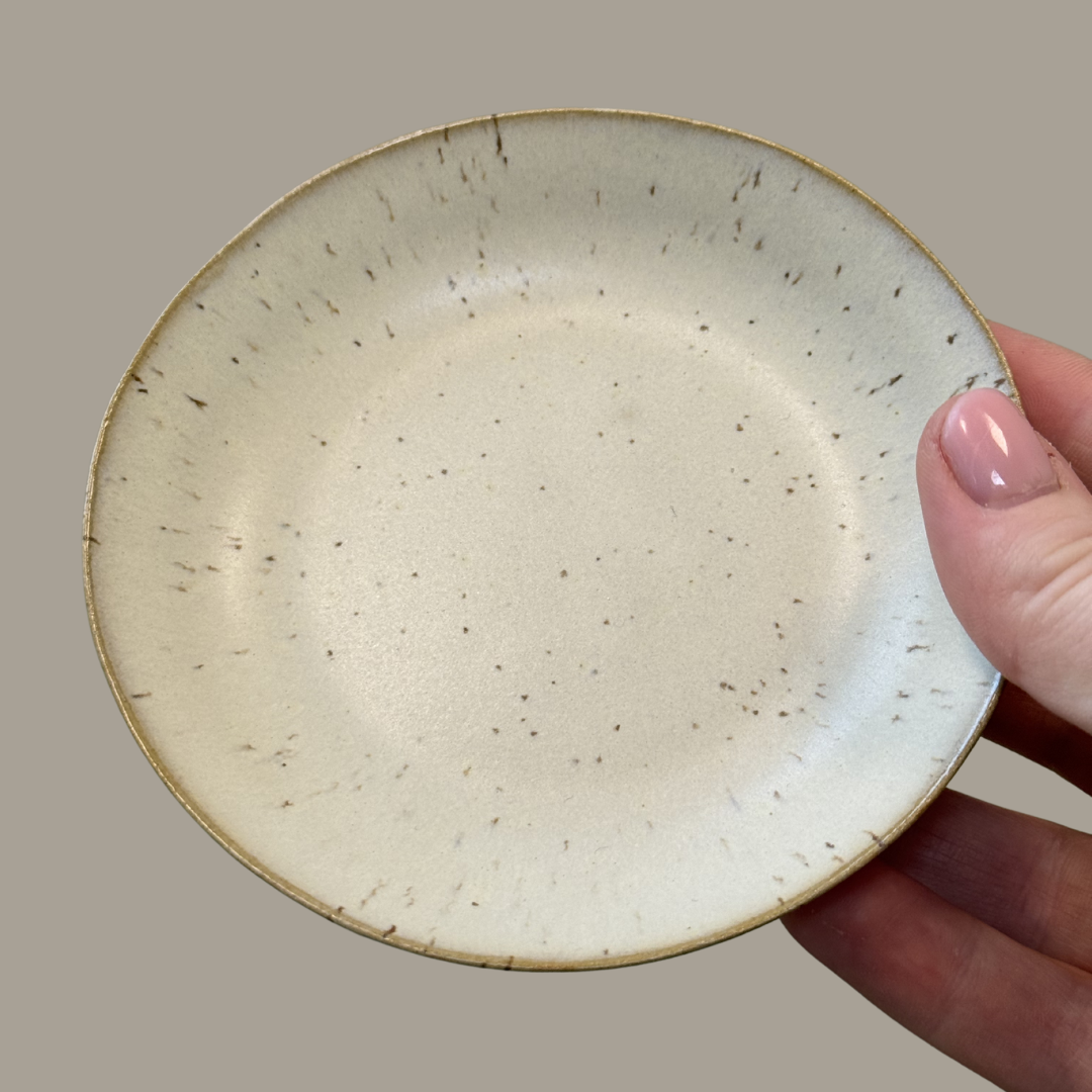 Mini bordje rond Frosted Pebble