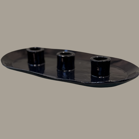 Kaarsenhouder Black Gloss