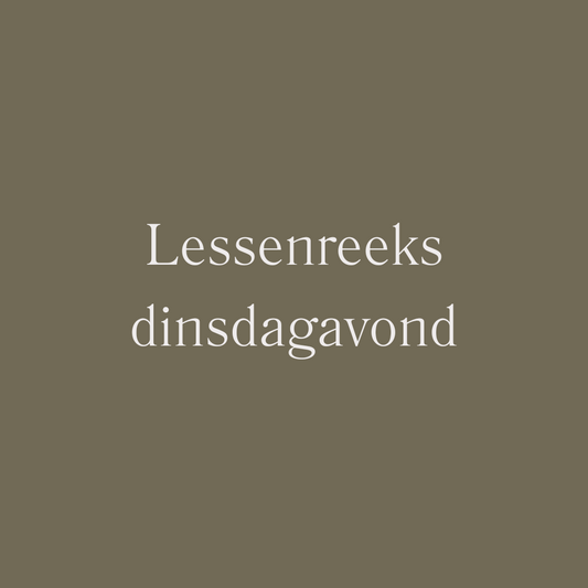 Lessenreeks dinsdagavond