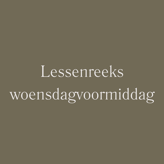 Lessenreeks woensdagvoormiddag