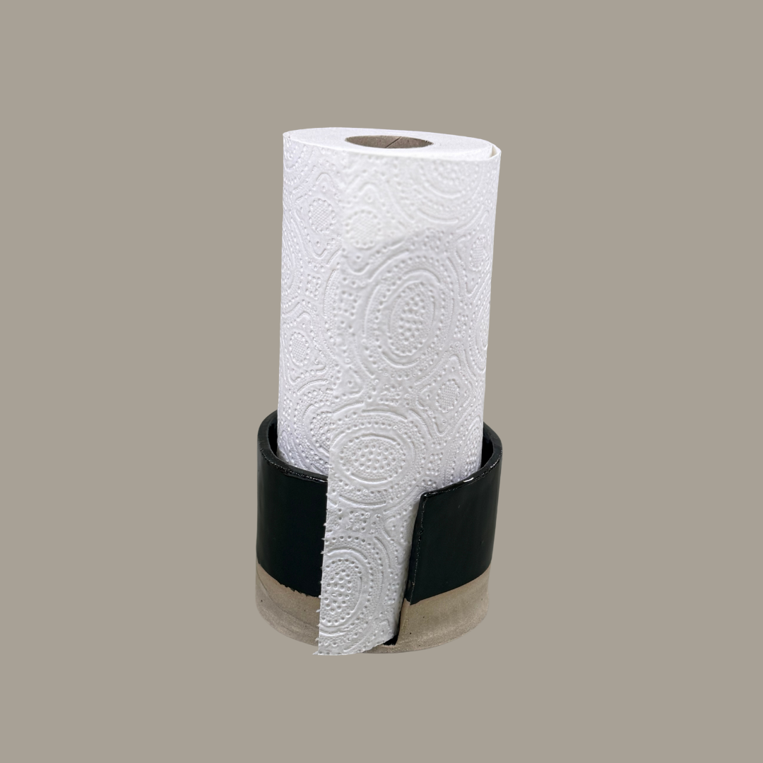 Keukenrolhouder Black Gloss